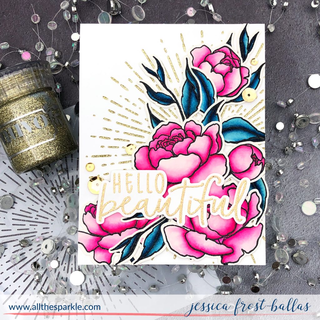 Hello Beautiful by Jessica Frost-Ballas for Honeybee Stamps