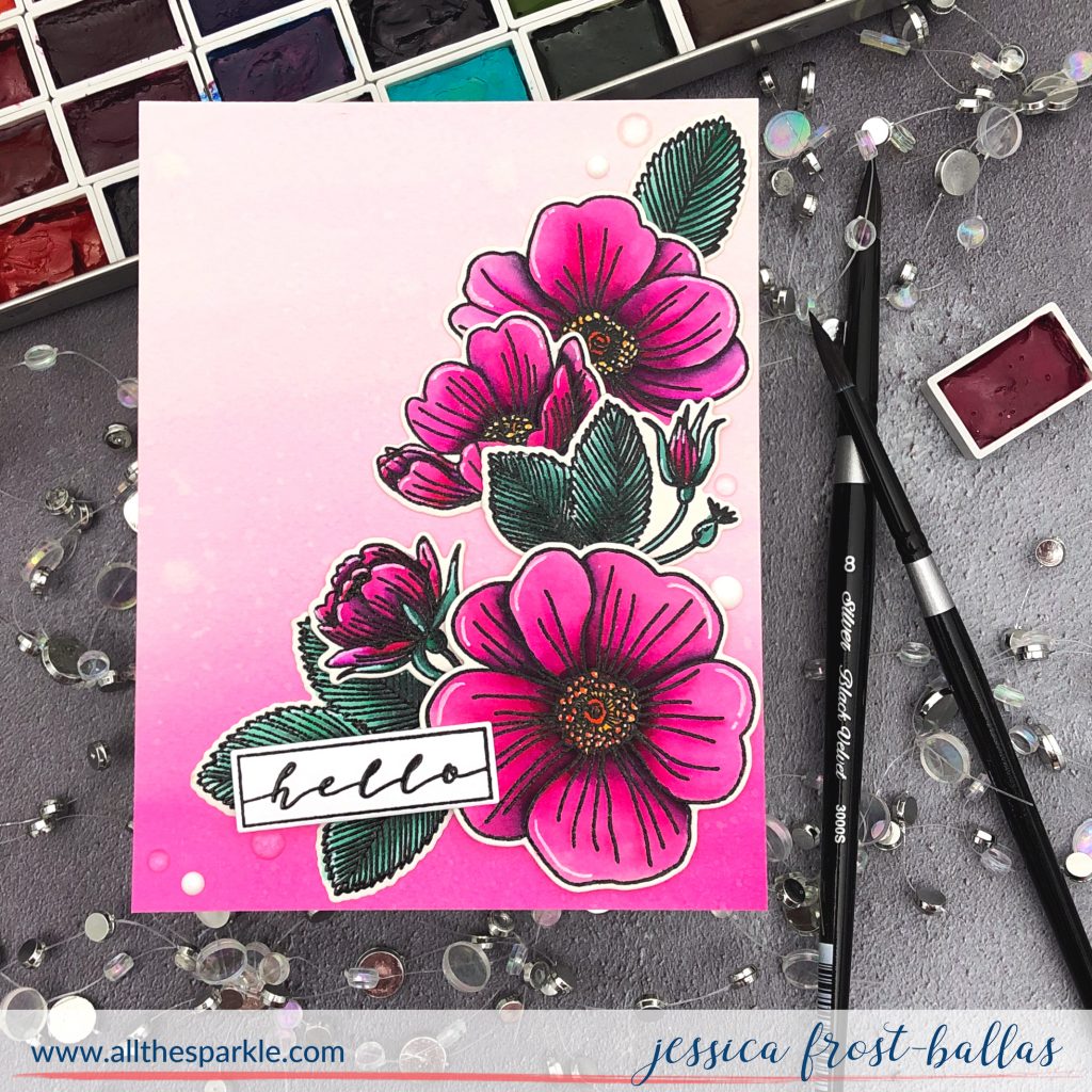 Hello by Jessica Frost-Ballas for Waffle Flower Stamps