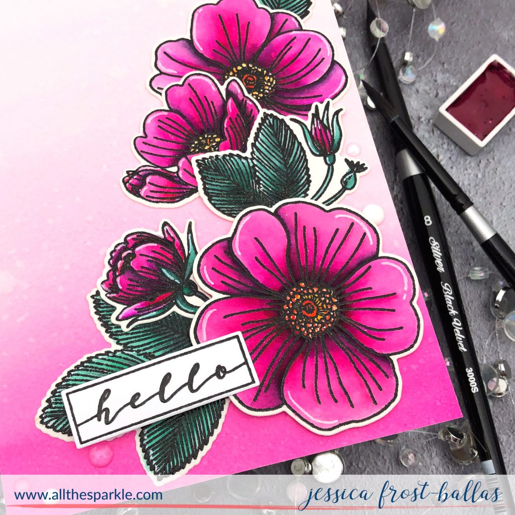 Hello by Jessica Frost-Ballas for Waffle Flower Stamps