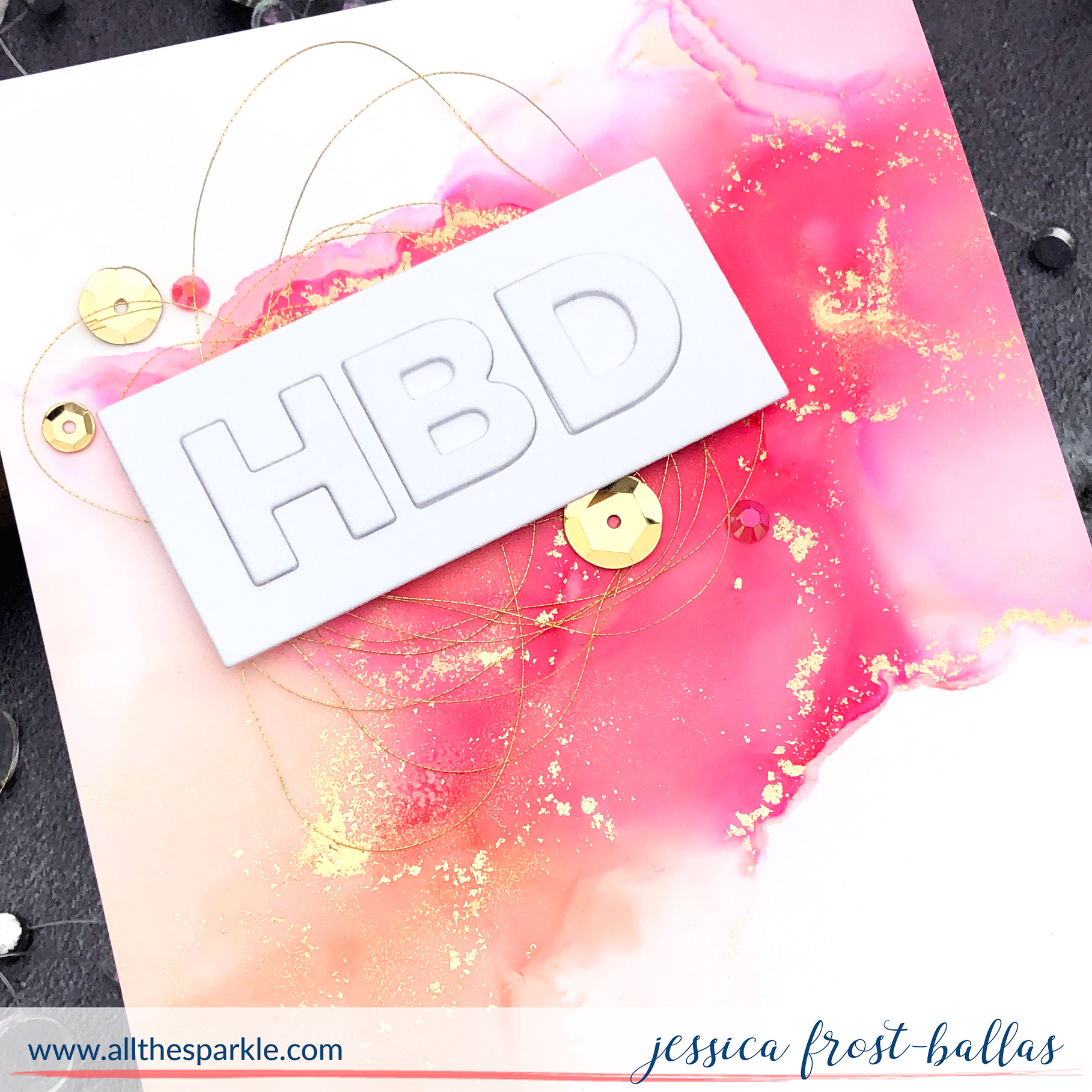 HBD by Jessica Frost-Ballas for Simon Says Stamp