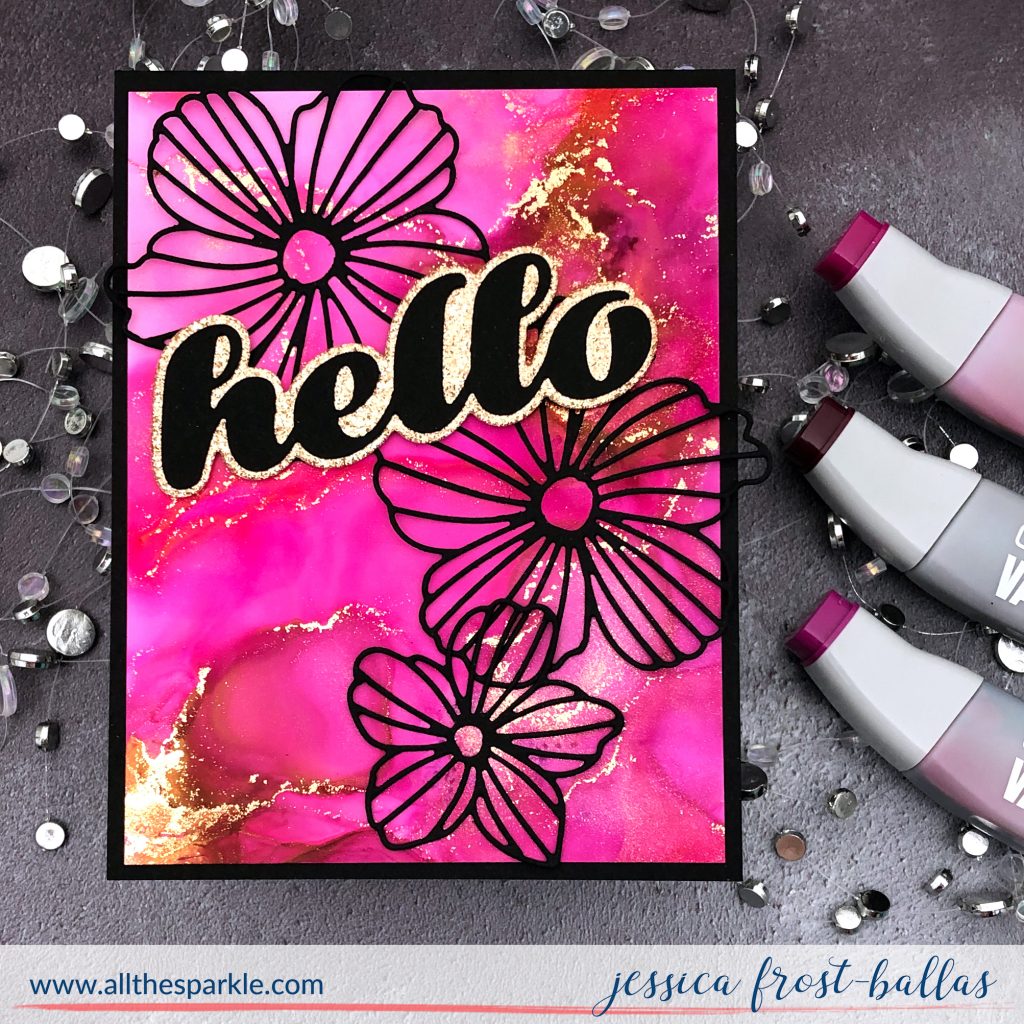 Alcohol Inks and Die-Cutting by Jessica Frost-Ballas for Memory Box