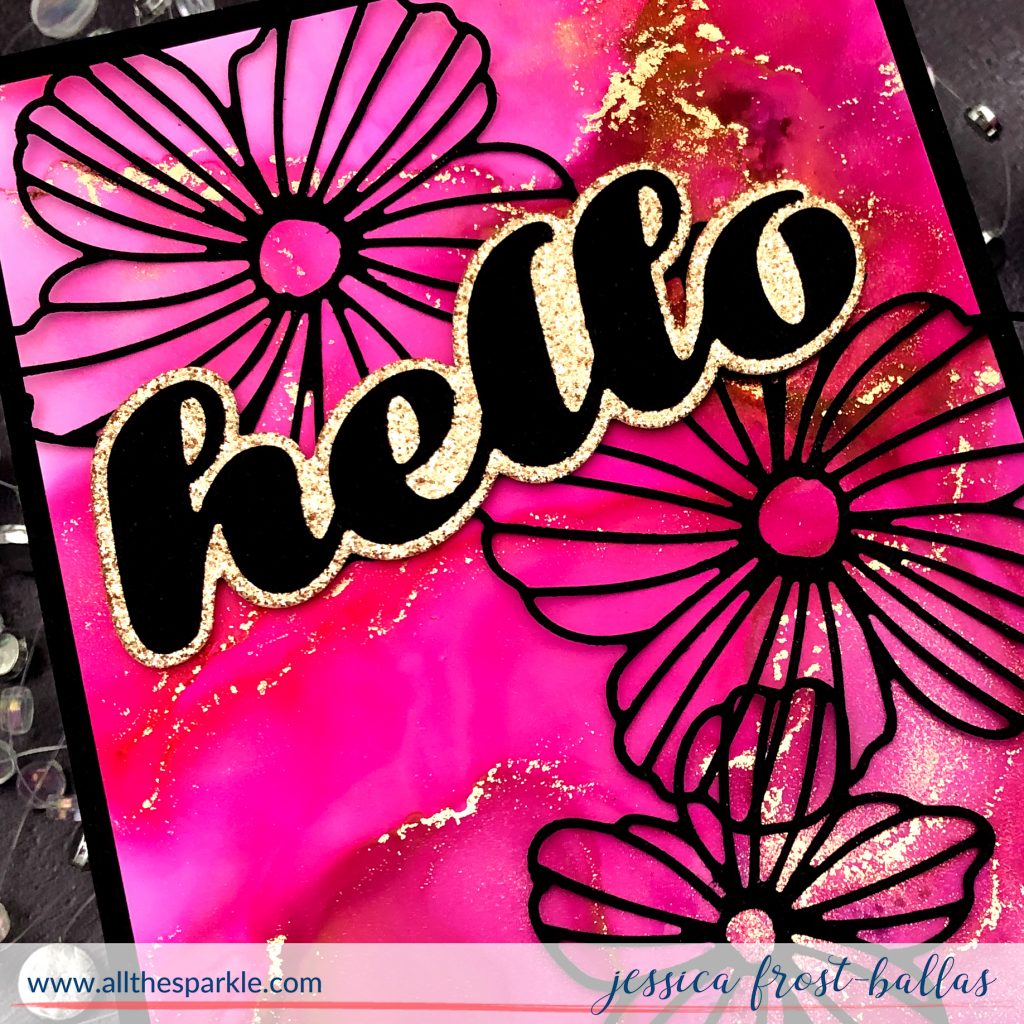 Alcohol Inks and Die-Cutting by Jessica Frost-Ballas for Memory Box