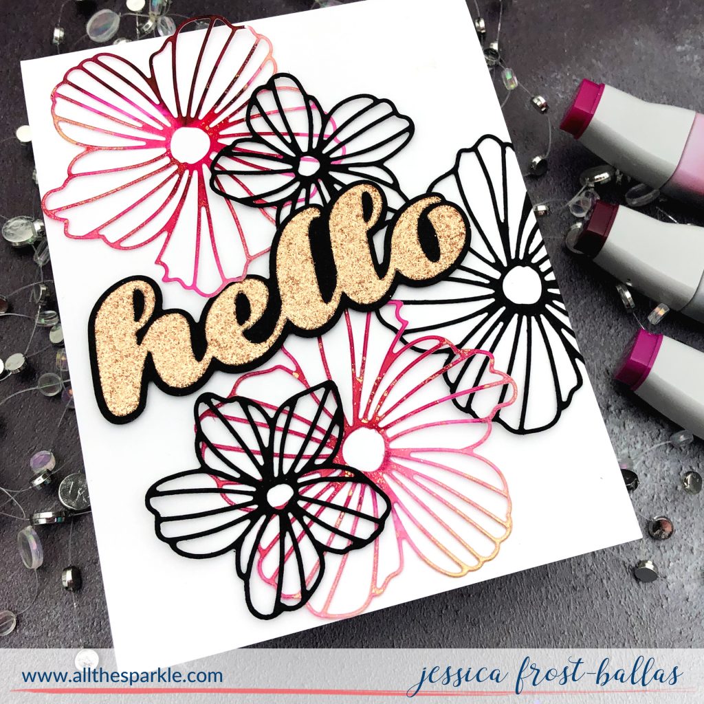 Alcohol Inks and Die-Cutting by Jessica Frost-Ballas for Memory Box