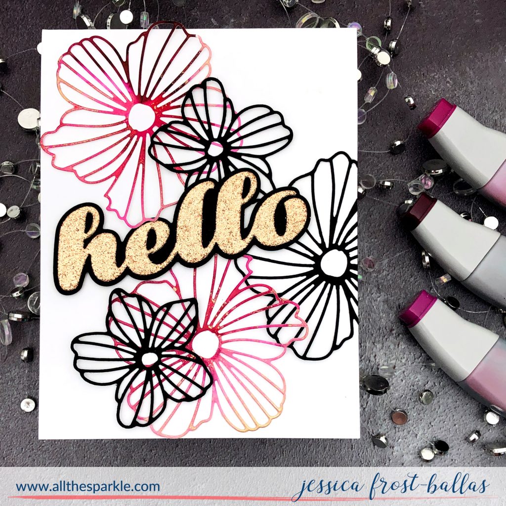 Alcohol Inks and Die-Cutting by Jessica Frost-Ballas for Memory Box