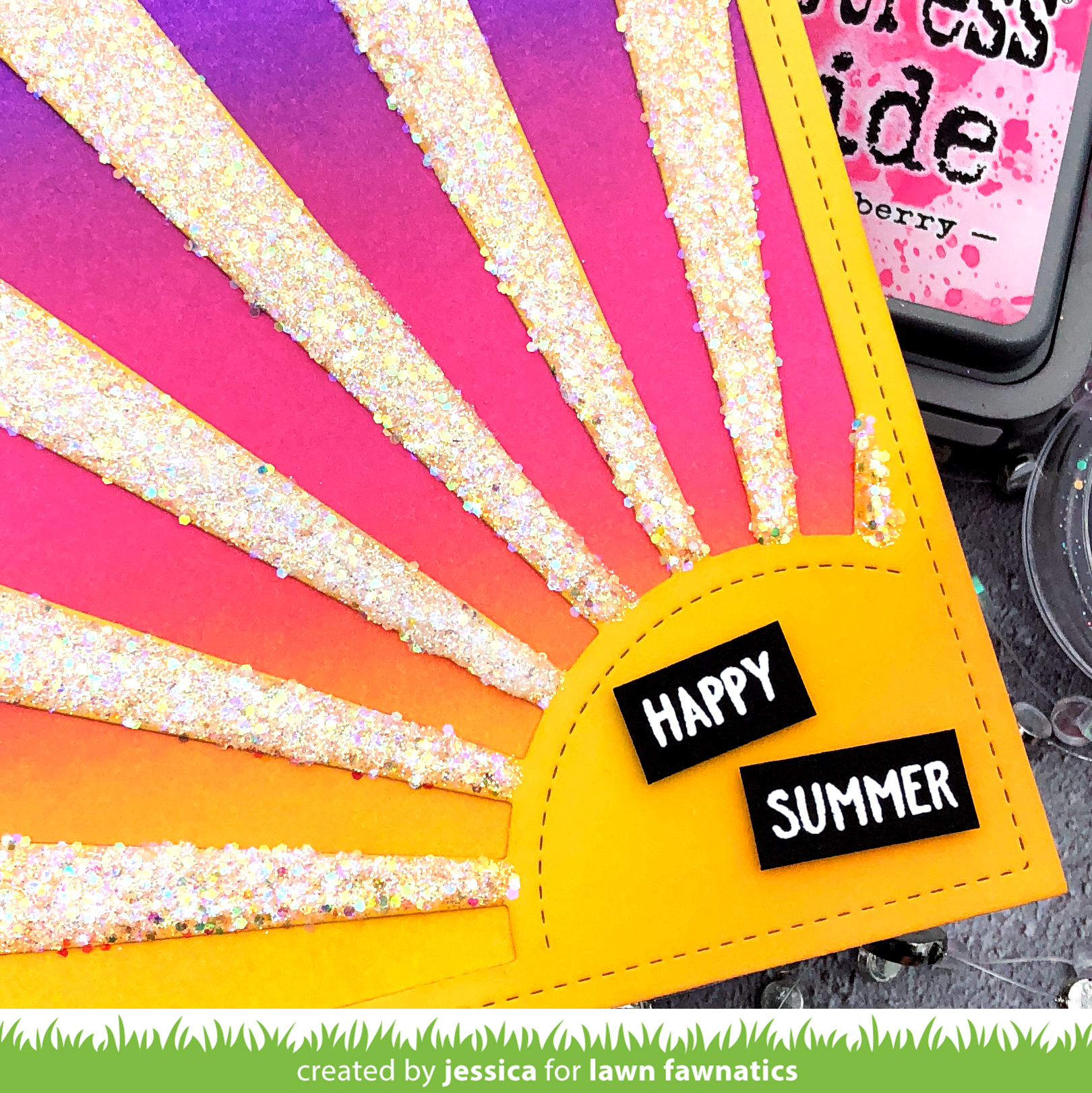 Happy Summer by Jessica Frost-Ballas for Lawn Fawnatics