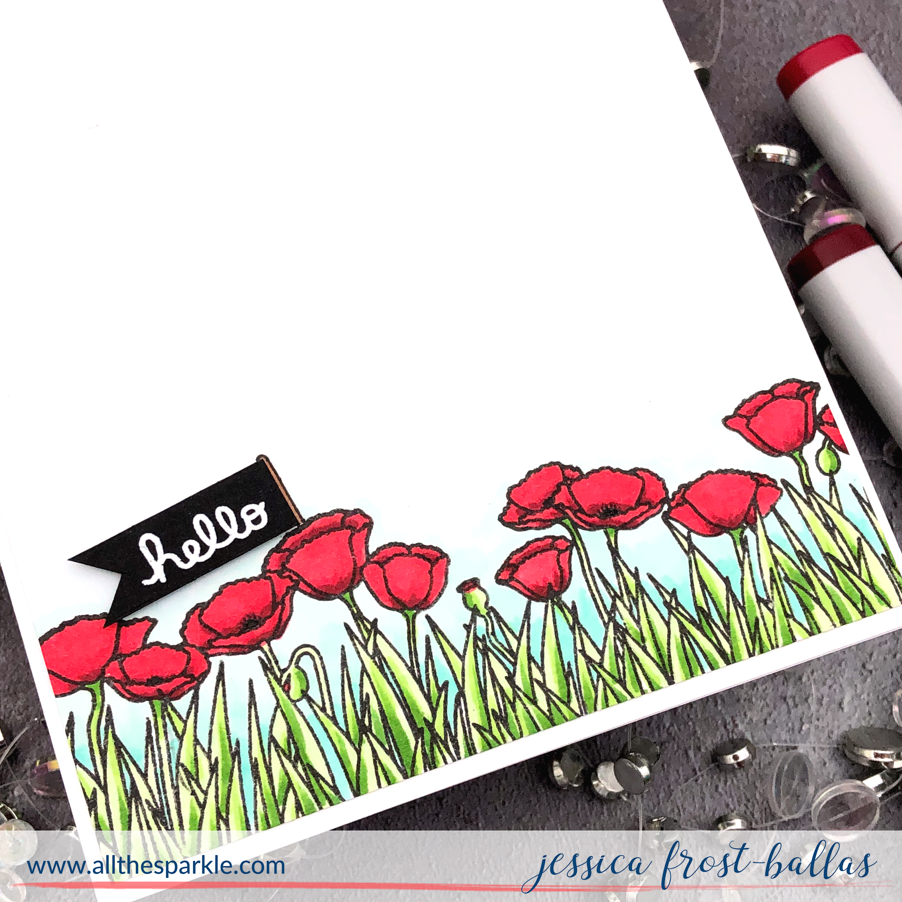 Hello by Jessica Frost-Ballas for Ink Blot Shop
