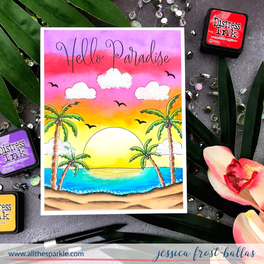 Hello Paradise by Jessica Frost-Ballas for Simon Says Stamp