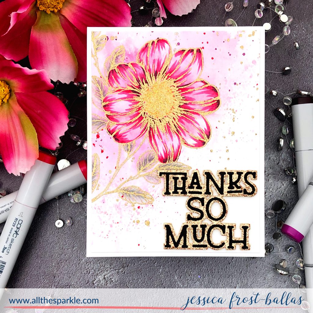 Thanks So Much by Jessica Frost-Ballas for The Stamp Market