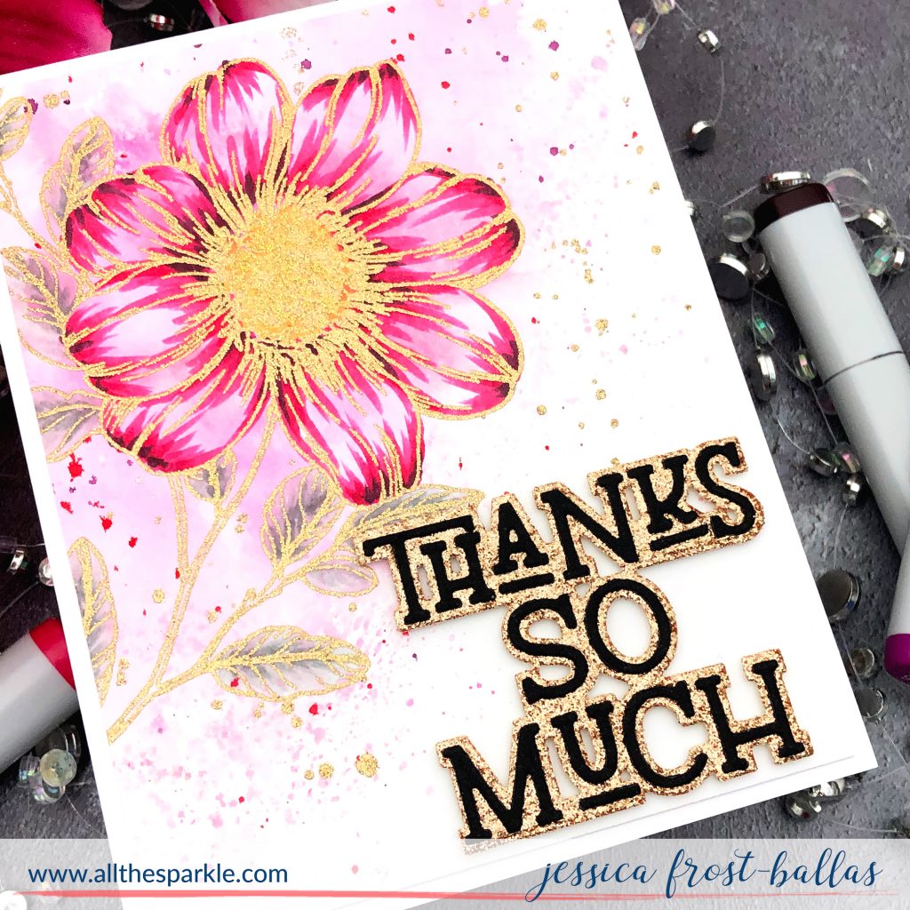 Thanks So Much by Jessica Frost-Ballas for The Stamp Market