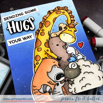 Sending Hugs by Jessica Frost-Ballas for Waffle Flower
