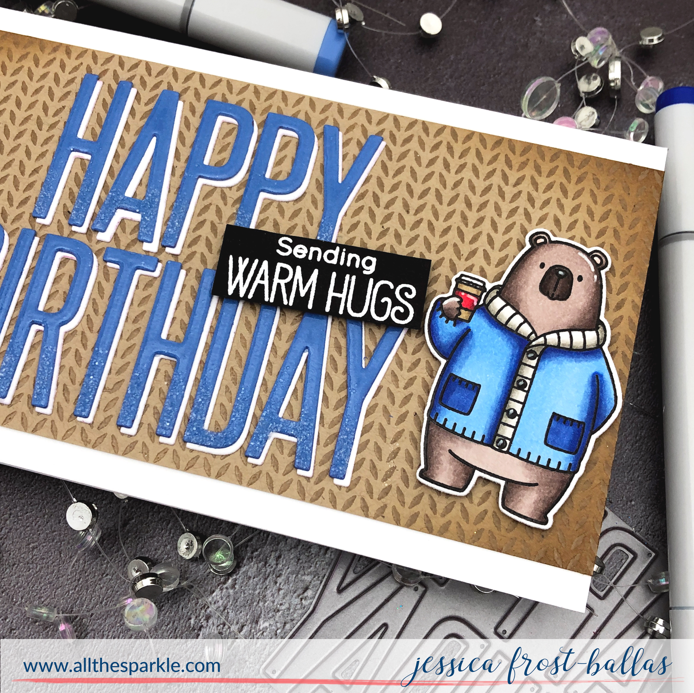 Happy Birthday by Jessica Frost-Ballas for MFT Stamps