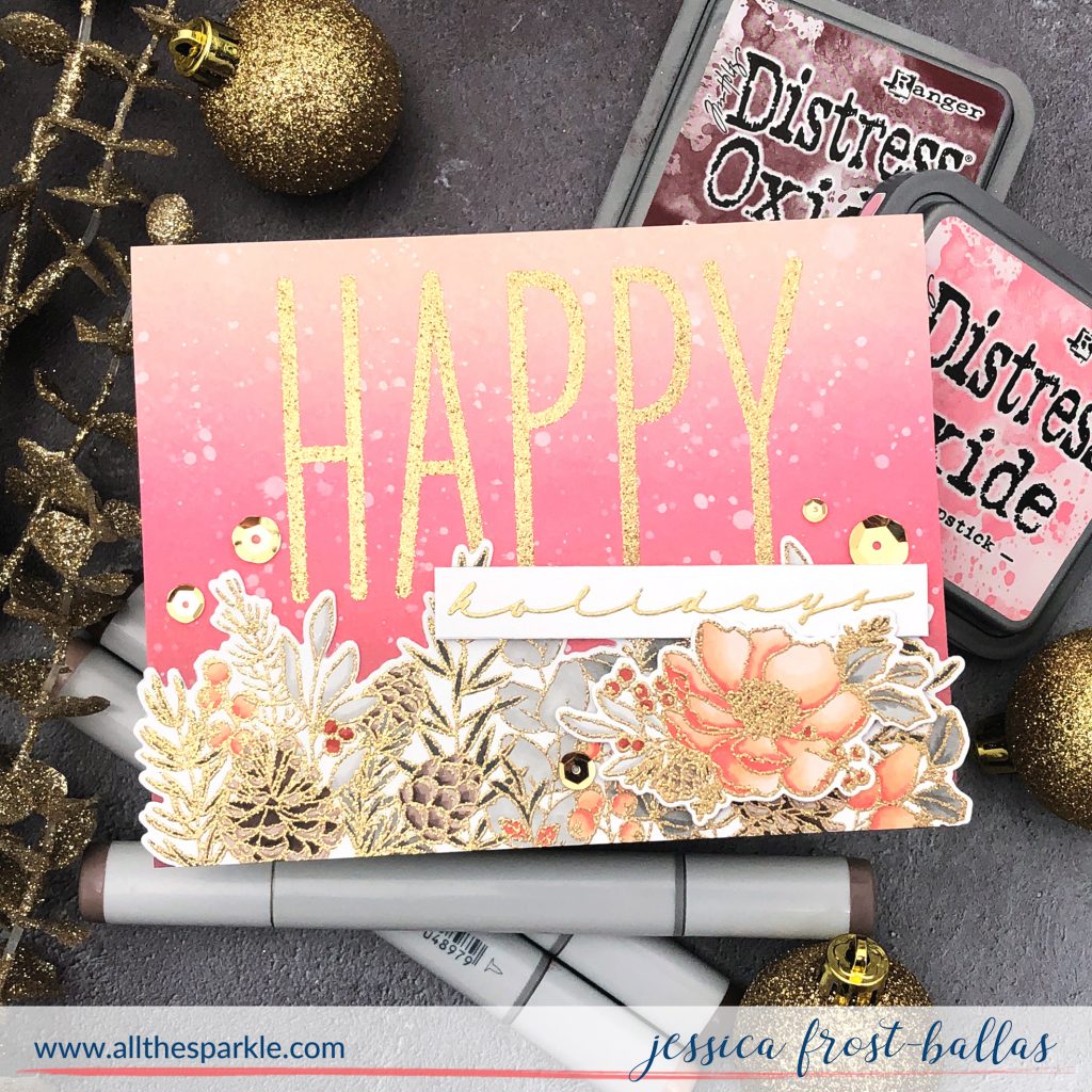 Happy Holidays by Jessica Frost-Ballas for Mama Elephant