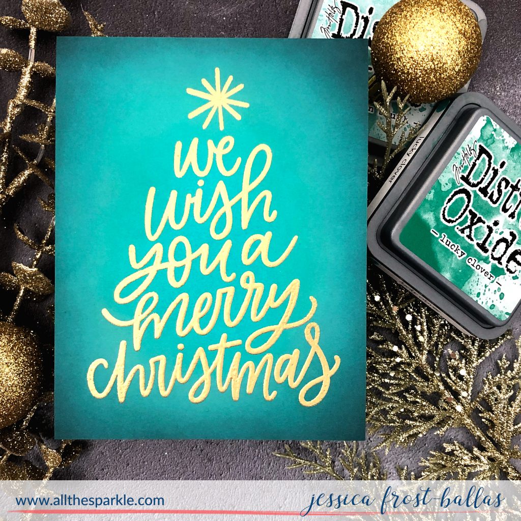 We Wish You a Merry Christmas by Jessica Frost-Ballas for MFT Stamps