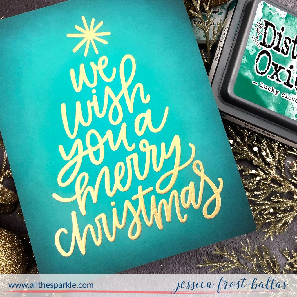 We Wish You a Merry Christmas by Jessica Frost-Ballas for MFT Stamps