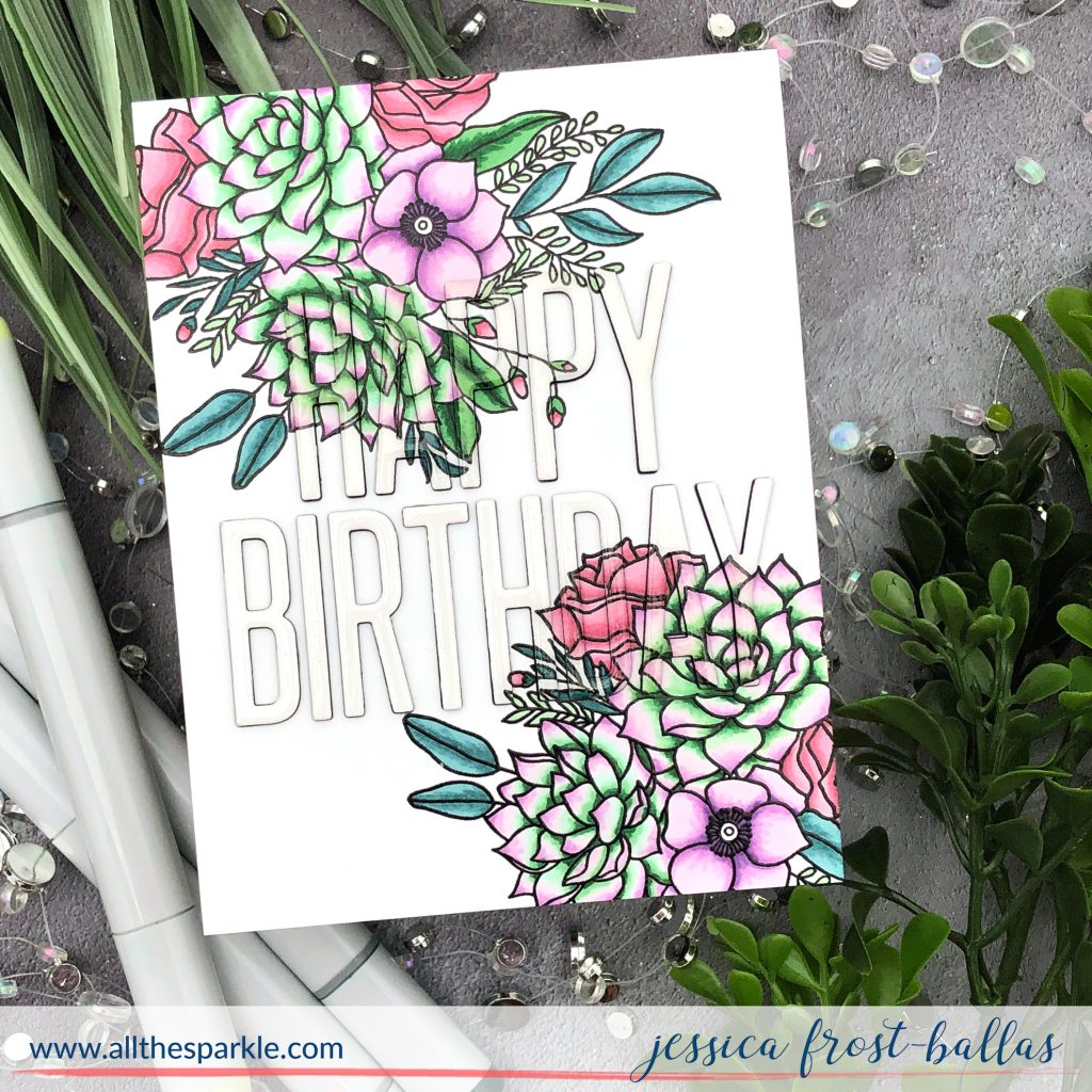 Fantasy Florals by Jessica Frost-Ballas for MFT Stamps