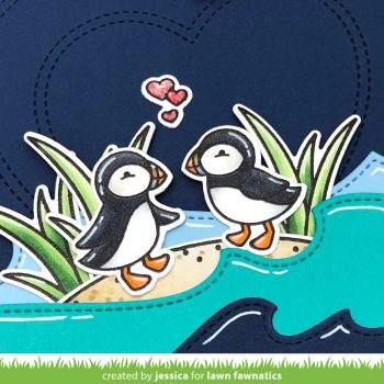Stud Puffin by Jessica Frost-Ballas for Lawn Fawnatics