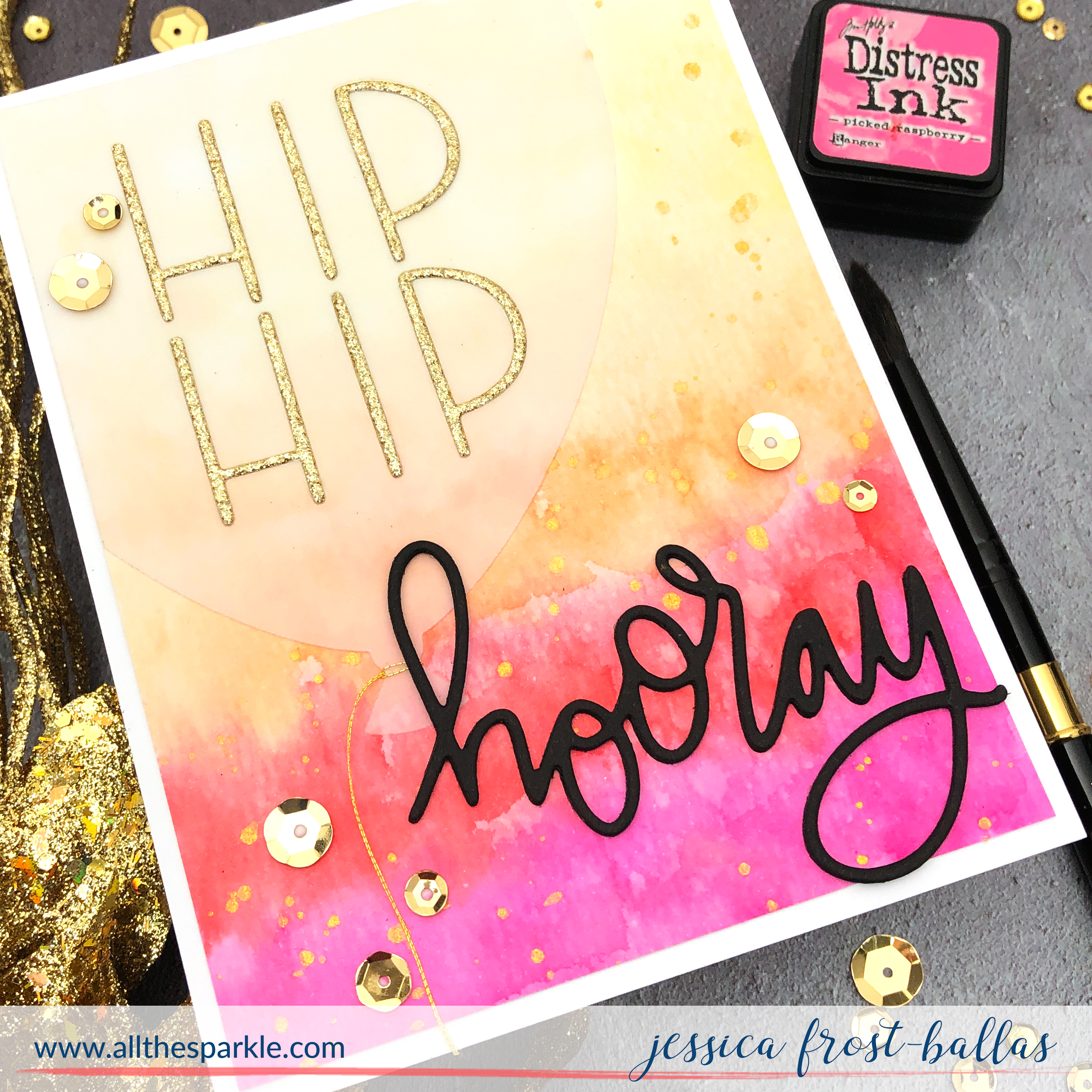 Hip Hip Hooray by Jessica Frost-Ballas for MFT Stamps