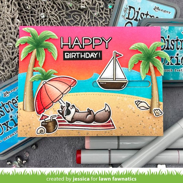 Happy Birthday by Jessica Frost-Ballas for Lawn Fawnatics