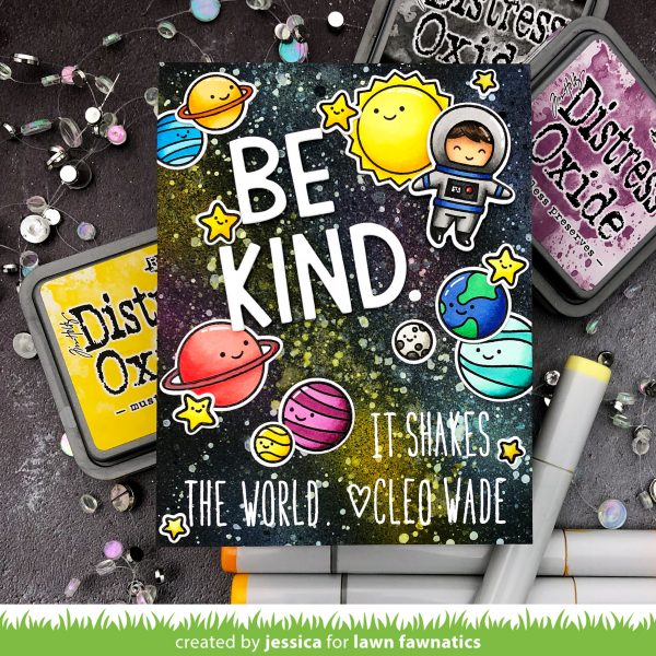 Be Kind by Jessica Frost-Ballas for Lawn Fawnatics
