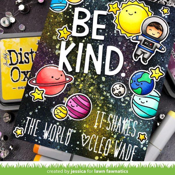 Be Kind by Jessica Frost-Ballas for Lawn Fawnatics