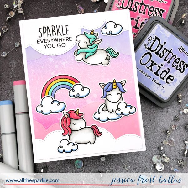 Fluffy Puffy Unicorns by Jessica Frost-Ballas for Heffy Doodle