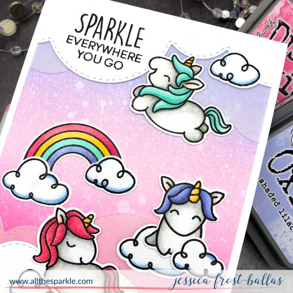 Fluffy Puffy Unicorns by Jessica Frost-Ballas for Heffy Doodle