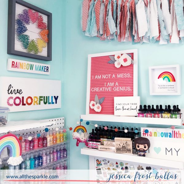 All the Sparkle Craft Room Tour by Jessica Frost-Ballas