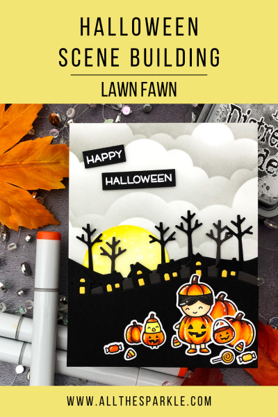 Halloween Scene Building with Lawn Fawn by Jessica Frost-Ballas for Lawn Fawnatics