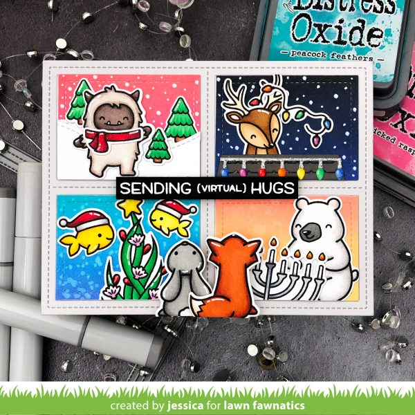 Holiday Critters by Jessica Frost-Ballas for Lawn Fawnatics