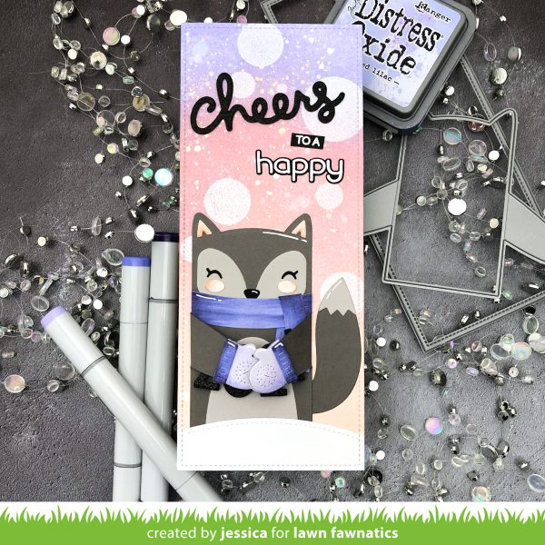 Cheers to a Happy 2021 by Jessica Frost-Ballas for Lawn Fawnatics
