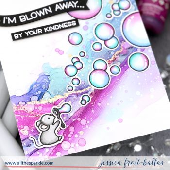 The BEST Tool for Alcohol Ink Backgrounds by Jessica Frost-Ballas for Lawn Fawn