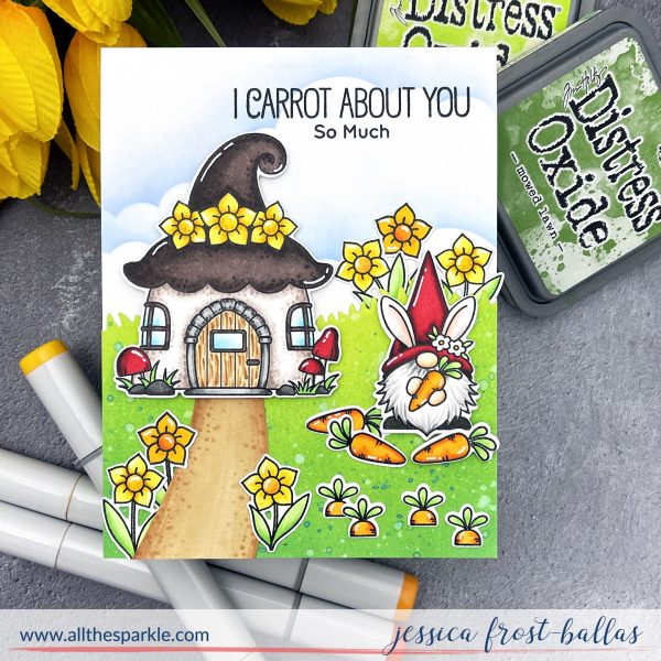 Spring Gnomes by Jessica Frost-Ballas for MFT Stamps