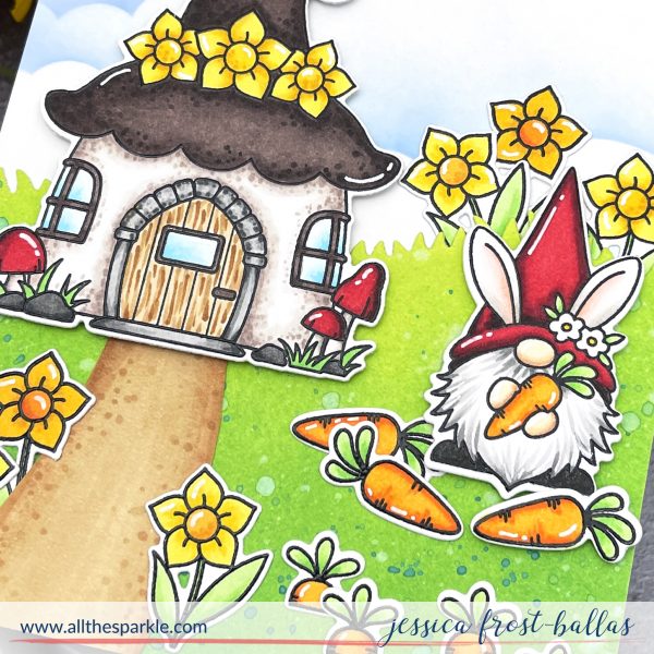 Spring Gnomes by Jessica Frost-Ballas for MFT Stamps
