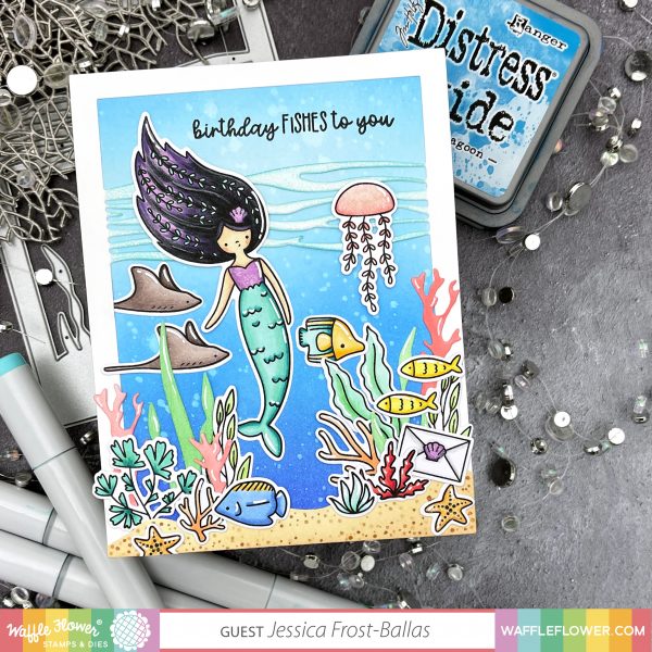 Mermaid Mail by Jessica Frost-Ballas for Waffle Flower