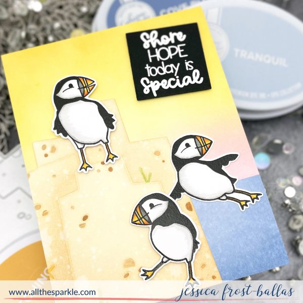 Puffin Party by Jessica Frost-Ballas for Catherine Pooler Designs