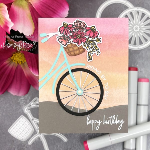 Bicycle Builder by Jessica Frost-Ballas for Honey Bee Stamps