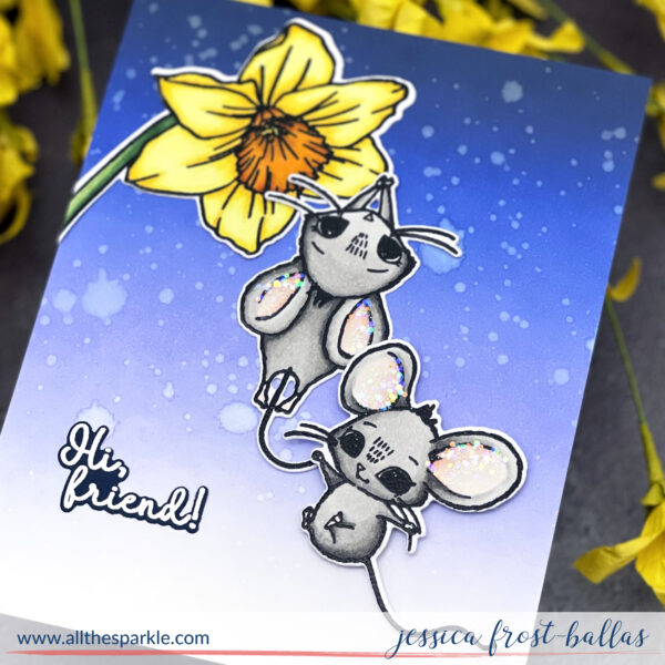 Daffodil Mice by Jessica Frost-Ballas for Colorado Craft Company