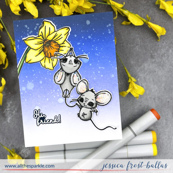 Daffodil Mice by Jessica Frost-Ballas for Colorado Craft Company